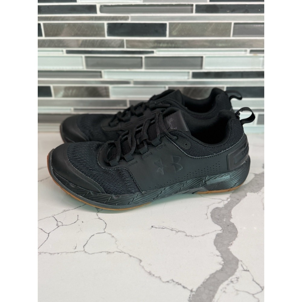 Under Armour Commit Men's Size 9 (3020789-007) Black Solid Running Shoes